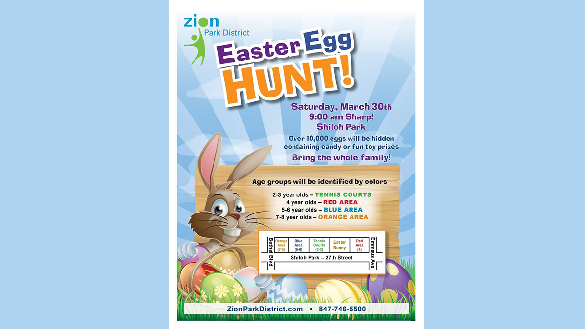 Easter Egg Hunt at Shiloh Park in Zion